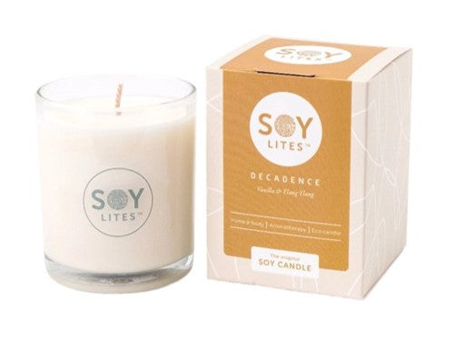 Soylites Soja home fragrance kaars Decadent, Vanilla-Ylang Ylang, 55 uur