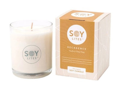 Soylites Soja home fragrance kaars Decadent, Vanilla-Ylang Ylang, 55 uur