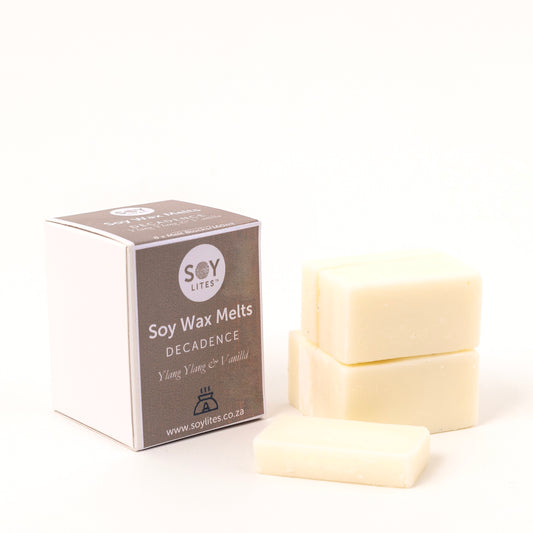 Sojawas smelt blokjes Decadence – Vanillia en Ylang Ylang. 80 uur