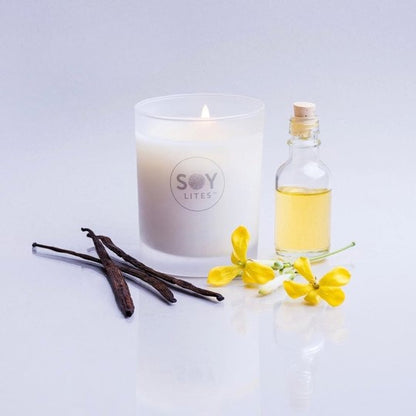 Soylites Soja home fragrance kaars Decadent, Vanilla-Ylang Ylang, 55 uur